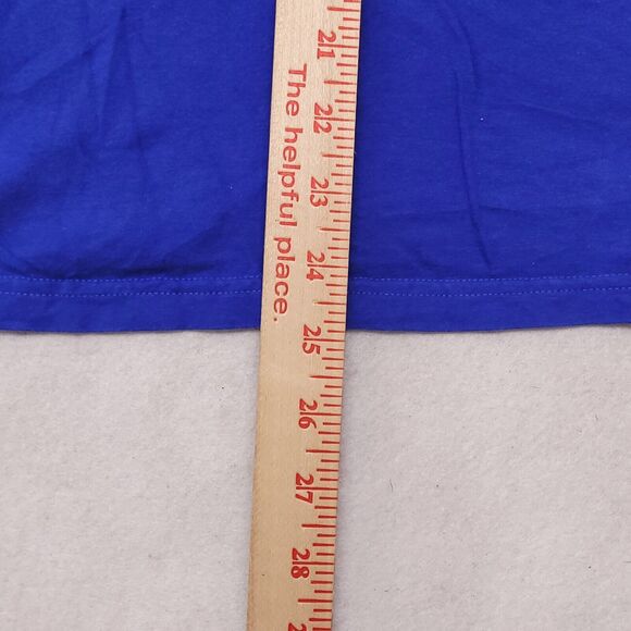 Adidas Casual Short Sleeve Pullover Graphic T Shirt Womens Size Medium M Blue - Picture 8 of 11